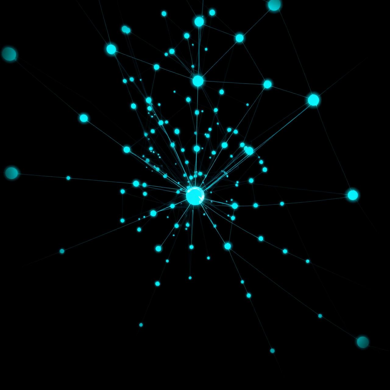A network of connected nodes representing integrated automation